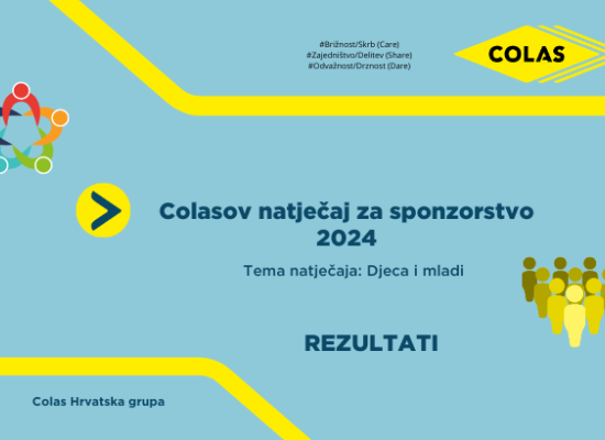 Colas Hrvatska Rezultati natječaja za sponzorstvo 2024.